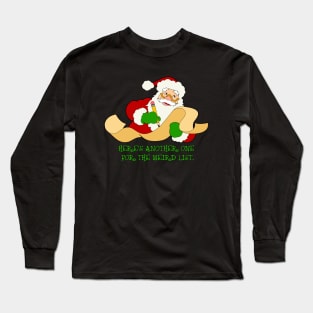 Santa's List Long Sleeve T-Shirt